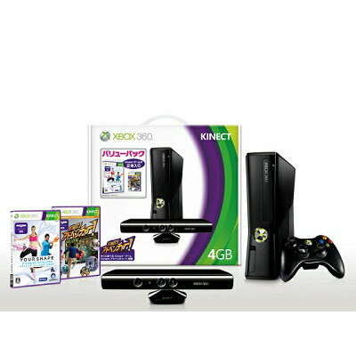 Xbox 360 4GB ＋ Kinect バリューパック/XB360/S5G00006/A 全年齢対象